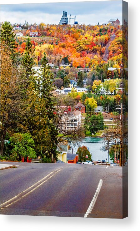Houghton Mi Acrylic Print featuring the photograph Going Down by Joe Holley