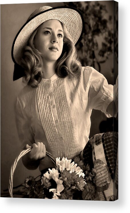 Photography Acrylic Print featuring the photograph Good Old Fashion Girl by Jean Hildebrant