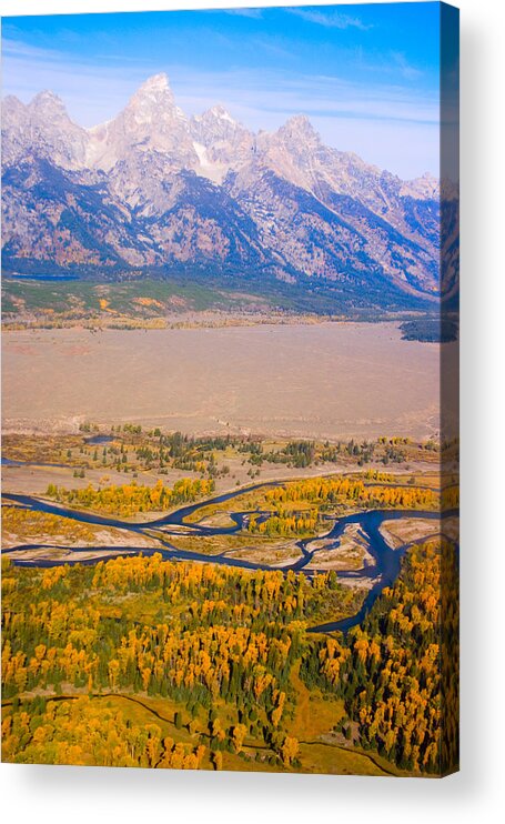 Tetons Acrylic Print featuring the photograph Grand Tetons Views by James BO Insogna