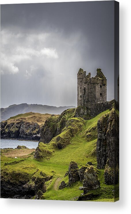 Argyll And Bute Acrylic Print featuring the photograph Gylen Castle on Kerrera in Scotland by Neil Alexander Photography