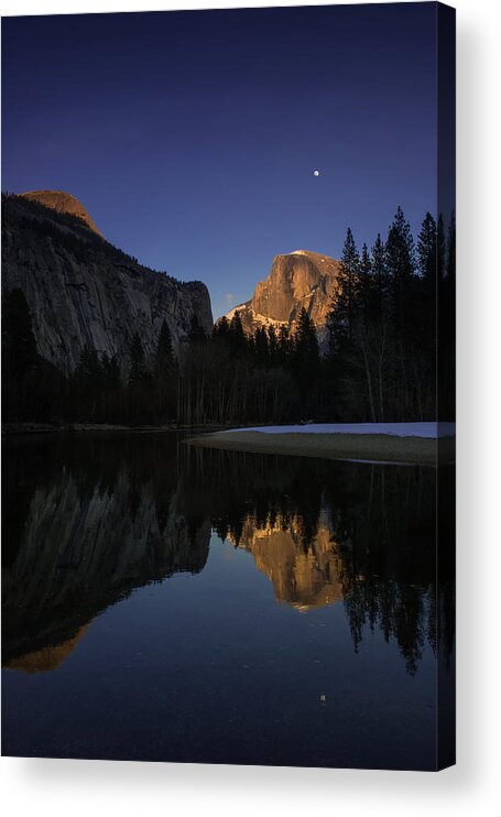 California Acrylic Print featuring the photograph Half Dome, Twilight by TM Schultze