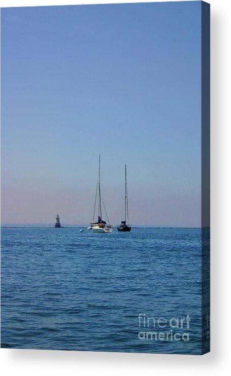 Sailboats Acrylic Print featuring the photograph Hang on to the Good Days by Xine Segalas