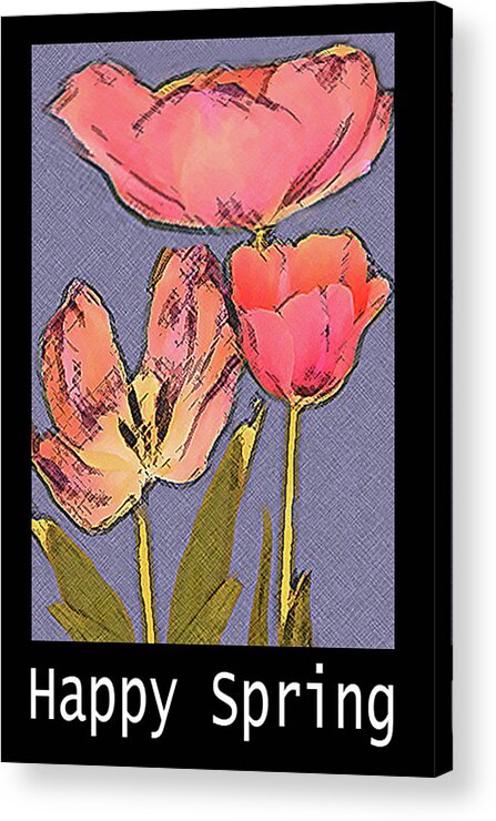 Flower Acrylic Print featuring the photograph Happy Spring by Monica Engeler