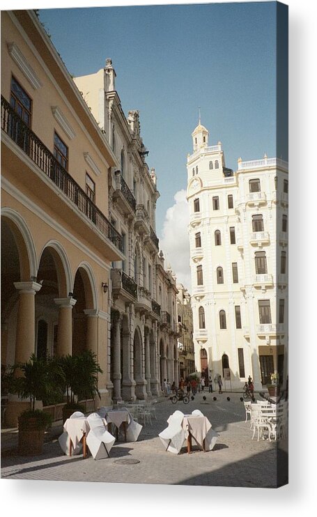 Photo Acrylic Print featuring the photograph Havana Vieja by Quin Sweetman