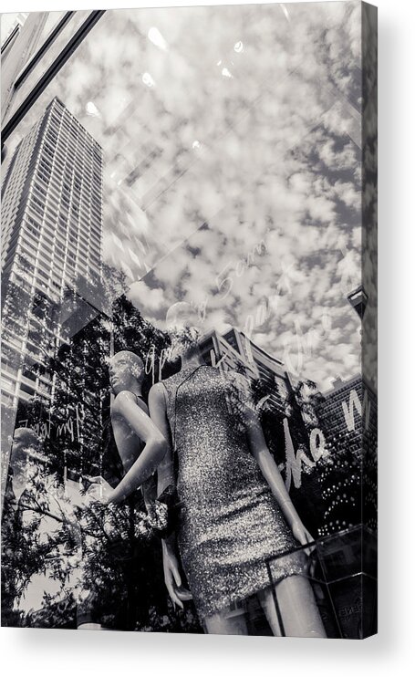 Mannequin Acrylic Print featuring the photograph Head in the Clouds by Alex Lapidus
