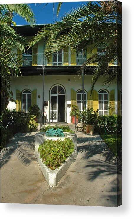 Photography Acrylic Print featuring the photograph Hemingways House Key West by Susanne Van Hulst