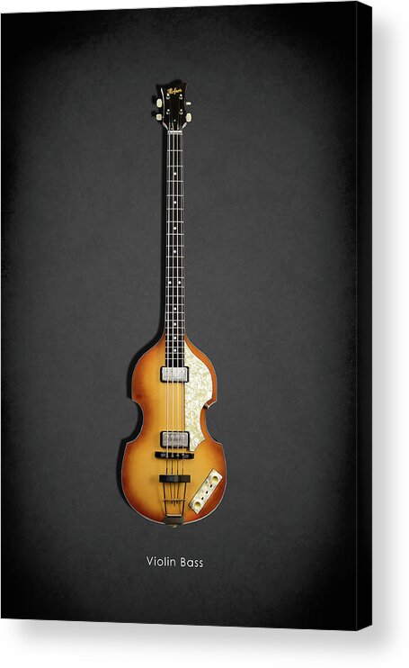 Hofner Violin Bass Acrylic Print featuring the photograph Hofner Violin Bass 62 by Mark Rogan