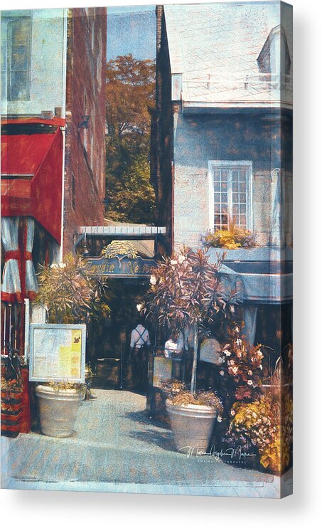 Restaurants Acrylic Print featuring the photograph Hotel Nelson - Cafe - Old Montreal by Maria Angelica Maira