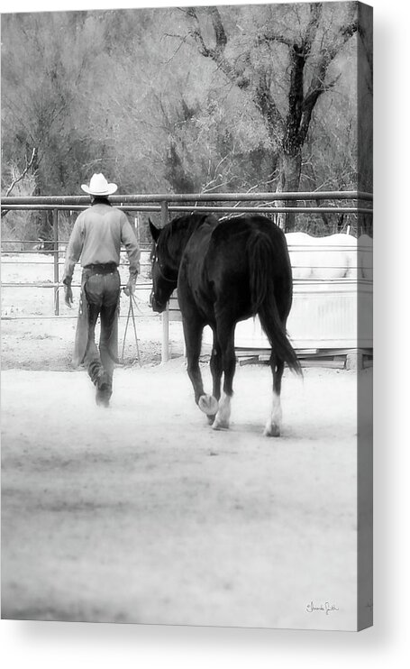 Black Acrylic Print featuring the photograph Hour by Hour I Place My Days in Your Hands by Amanda Smith