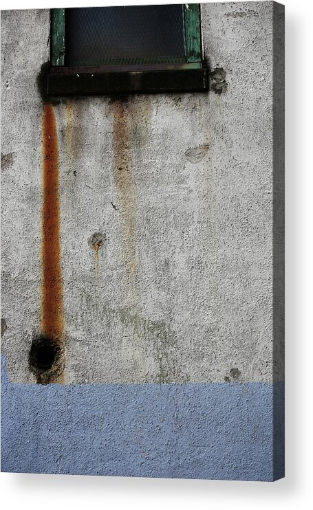 Street Photography Acrylic Print featuring the photograph I drip from my windows pain by J C