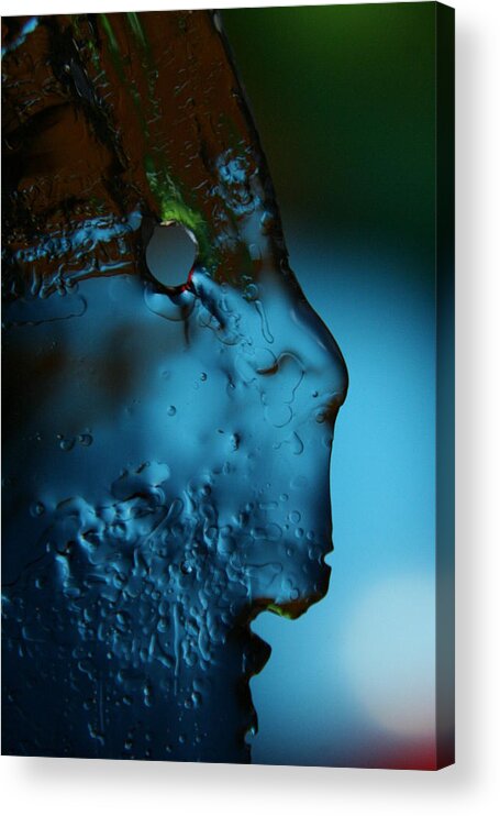Face Acrylic Print featuring the photograph Ice Face by Rachelle Johnston