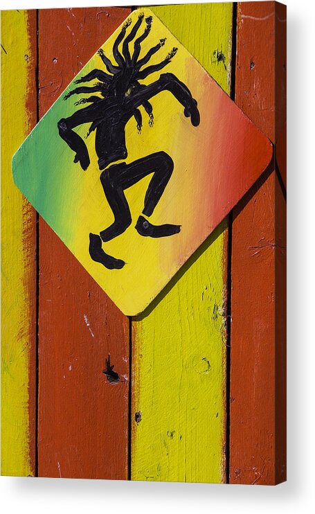 Ice Walker Acrylic Print featuring the photograph Ice Walker Sign by Garry Gay