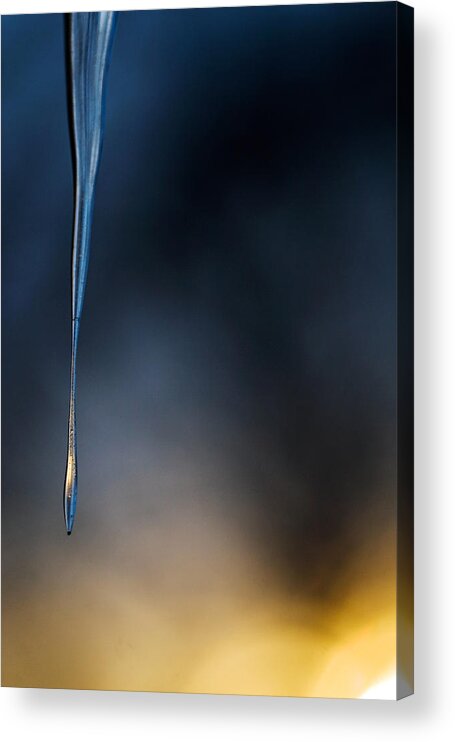 Abstract Acrylic Print featuring the photograph Icicle by Jane Melgaard