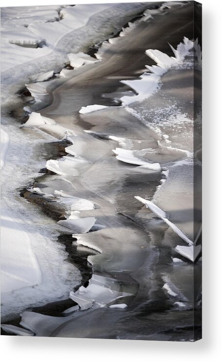 Ice Acrylic Print featuring the photograph Icy Shoreline by Mike Evangelist