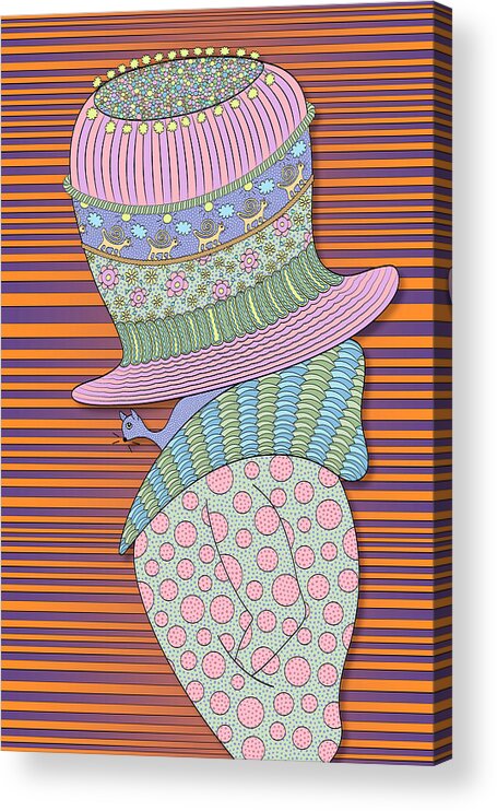 Just Another Pretty Face Acrylic Print featuring the digital art Incognito by Becky Titus