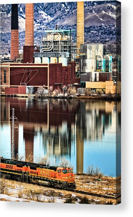 Power Plant Acrylic Print featuring the photograph Industrial Train by Juli Ellen