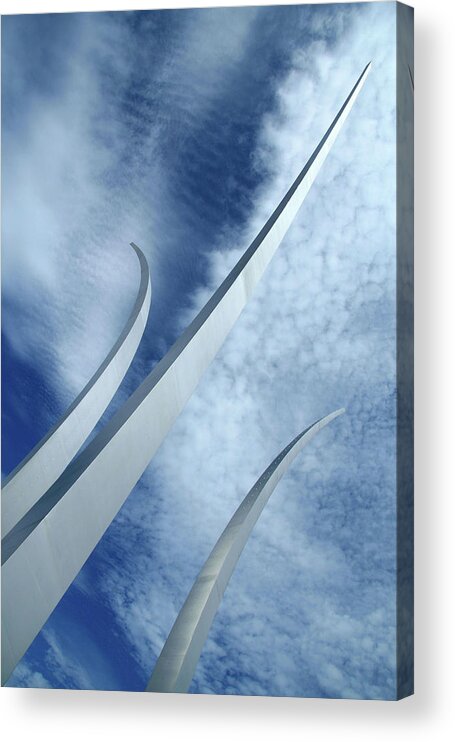 Air Acrylic Print featuring the photograph Into The Clouds by Cora Wandel
