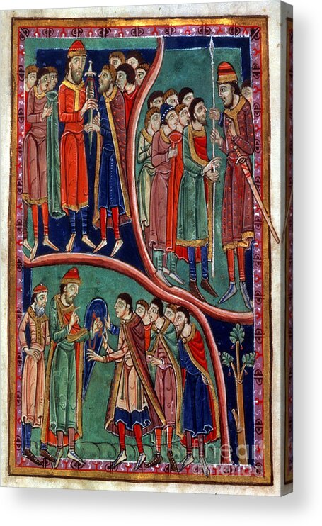 9th Century Acrylic Print featuring the painting Investiture Of St. Edmund by Granger