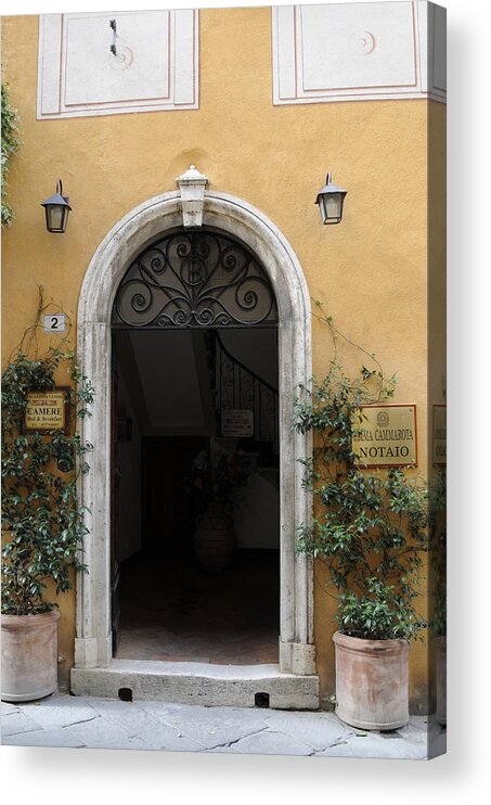 Europe Acrylic Print featuring the photograph Italy - Door Thirteen by Jim Benest