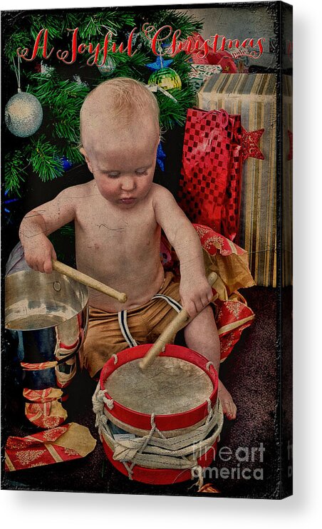 Baby Acrylic Print featuring the photograph Joyful Christmas by Karen Lewis