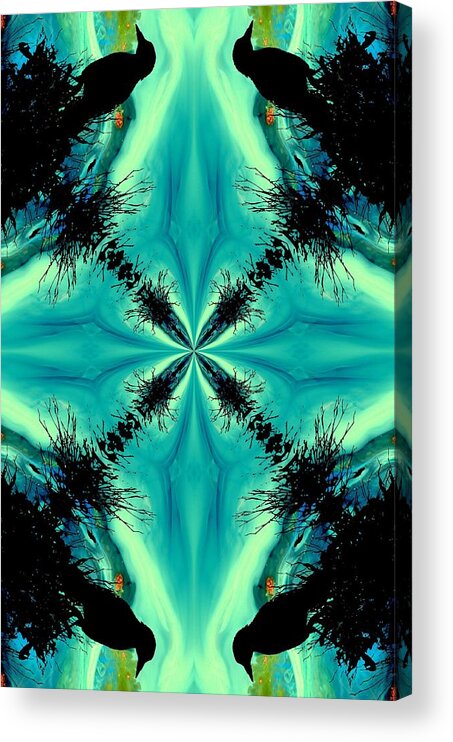 Kaleidoscope Acrylic Print featuring the photograph K 105 by Jan Amiss Photography