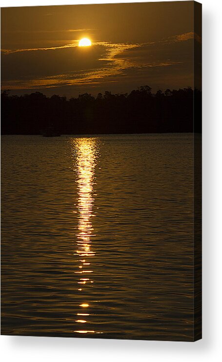 Orange Acrylic Print featuring the photograph Key West Sunrise 28 by Bob Slitzan