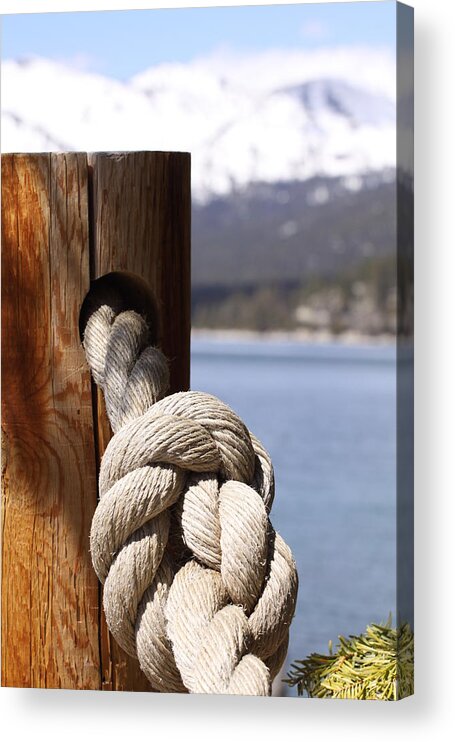 Knot Acrylic Print featuring the photograph Knot in Tahoe by Jeff Floyd CA