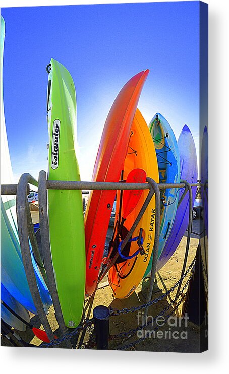 Kayak Acrylic Print featuring the photograph Kayaks by Andy Thompson