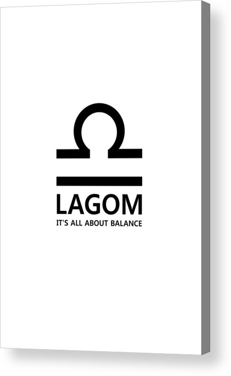 Richard Reeve Acrylic Print featuring the digital art Lagom - Balance by Richard Reeve