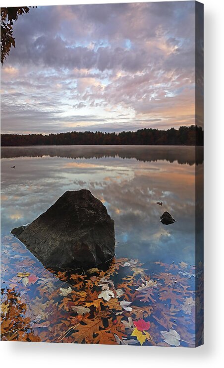 Lake Cochituate Acrylic Print featuring the photograph Lake Cochituate by Juergen Roth