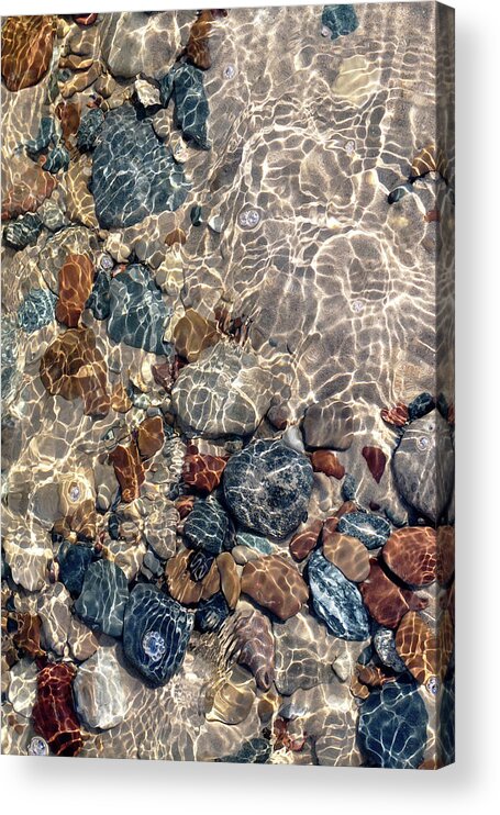 Babbling Brook Acrylic Print featuring the photograph Let's Reflect A Minute by Kathi Mirto