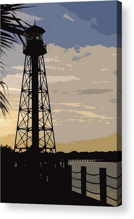 Architecture Acrylic Print featuring the photograph Lighthouse Point by James Rentz
