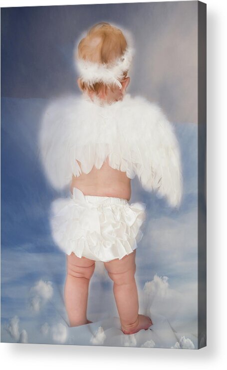Angel Acrylic Print featuring the photograph Little Angel by Linda Segerson