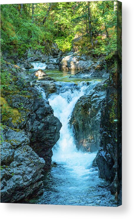 Landscapes Acrylic Print featuring the photograph Little Qualicom Falls by Claude Dalley