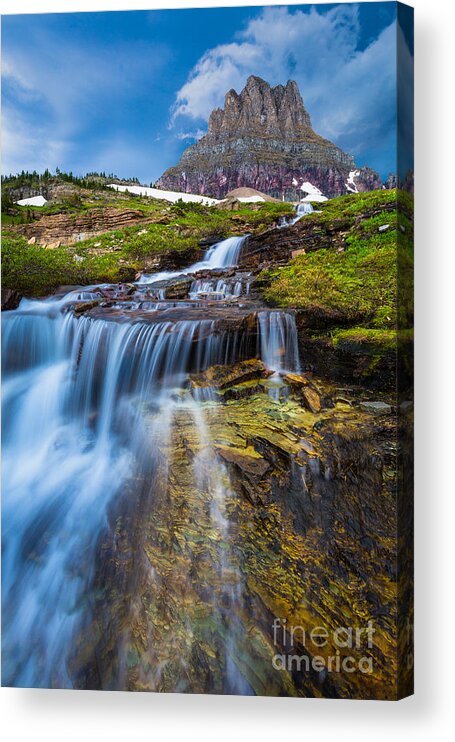 America Acrylic Print featuring the photograph Logan Pass Stormclouds by Inge Johnsson
