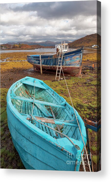 Bedachro Acrylic Print featuring the photograph Low tide, Bedachro, Scotland by David Bleeker