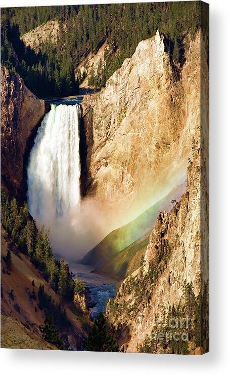 Canyon Acrylic Print featuring the photograph Lower Rainbow of Colors by Lana Trussell