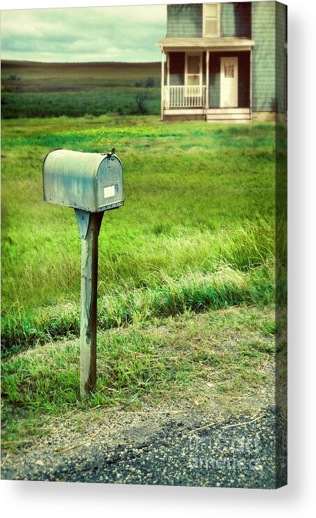 Mailbox Acrylic Print featuring the photograph Mailbox by Farmhouse by Jill Battaglia