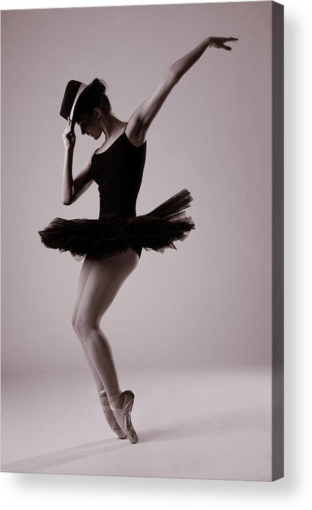Pointe Acrylic Print featuring the photograph Michael on Pointe by Monte Arnold