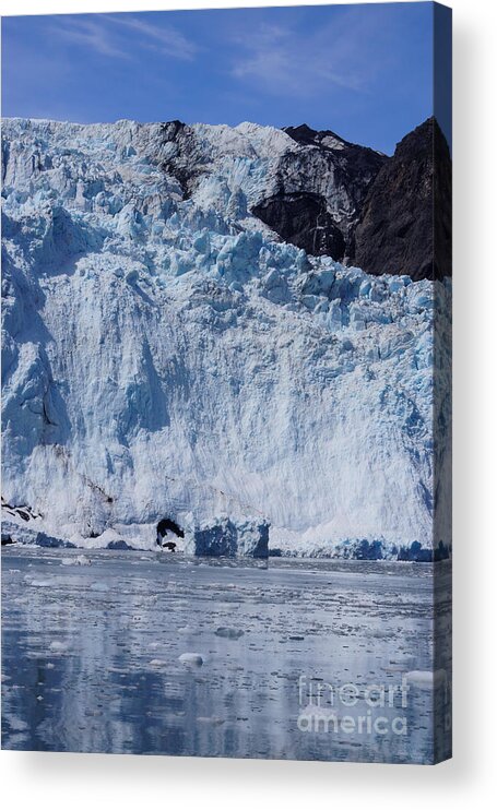 Alaska Acrylic Print featuring the photograph Mighty Holgate Glacier by Jennifer White