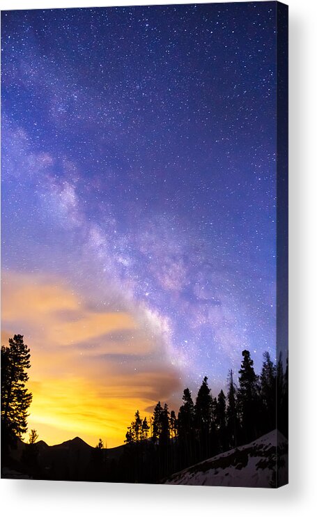 Scenic Acrylic Print featuring the photograph Milky Way Night to Day by James BO Insogna