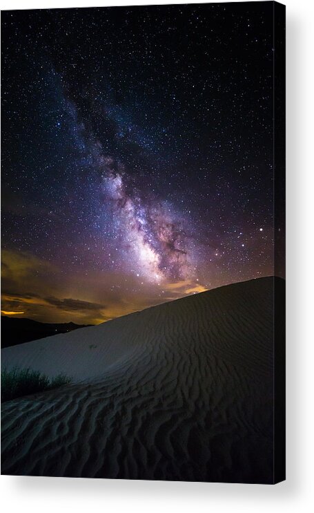 Stars Acrylic Print featuring the photograph Milky Way over Little Sahara by Scott Law