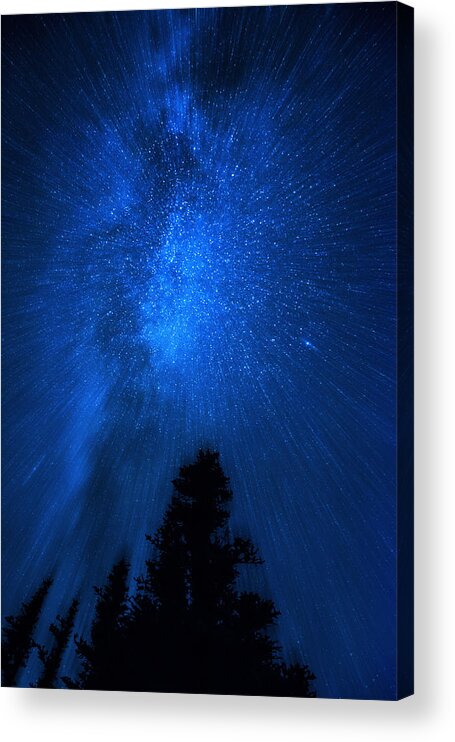 Milkyway Acrylic Print featuring the digital art Milky Way Zoom by Pelo Blanco Photo