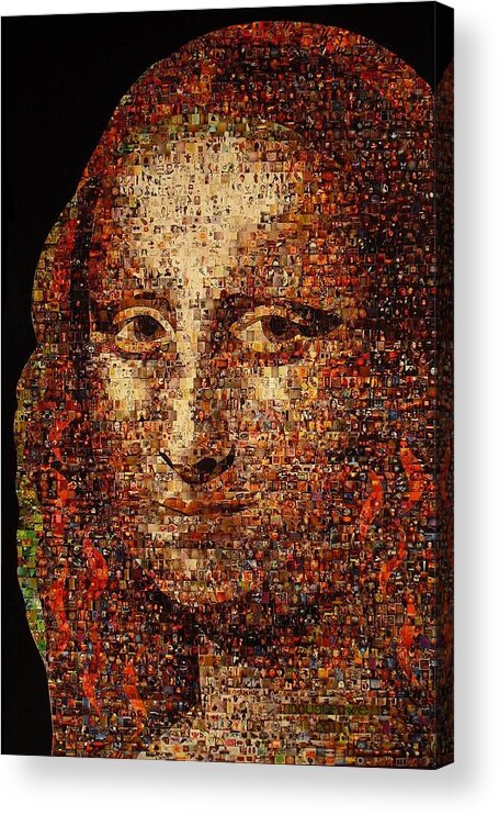 Mosaic Acrylic Print featuring the photograph Mona Lisa by Doug Powell