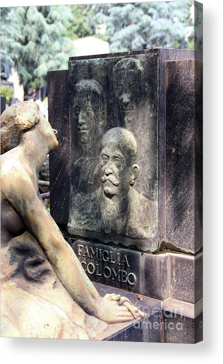 Milan Acrylic Print featuring the photograph Monumental Cemetery in Milan 7857 by Jack Schultz