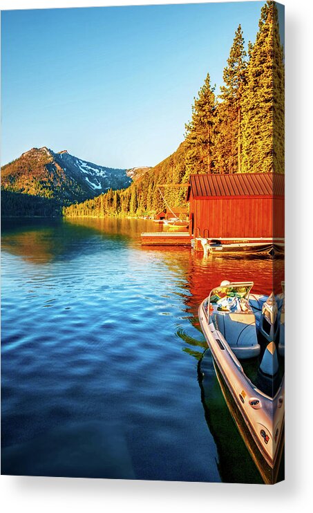 Alpine Acrylic Print featuring the photograph Morning Light by Maria Coulson