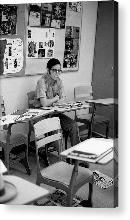 Phoenix Acrylic Print featuring the photograph Most Scholarly Student, 1972 by Jeremy Butler