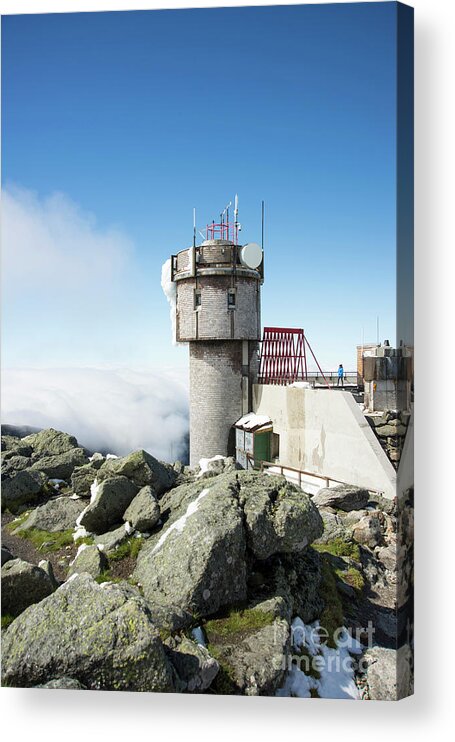 Weather Acrylic Print featuring the photograph Mt Washington Weather Station by Alana Ranney
