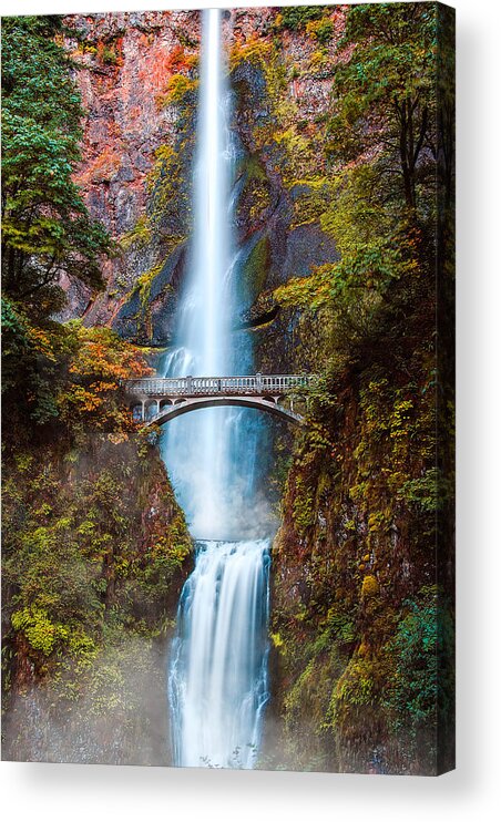 Multnomah Falls Acrylic Print featuring the photograph Multnomah Falls by Kevin McClish