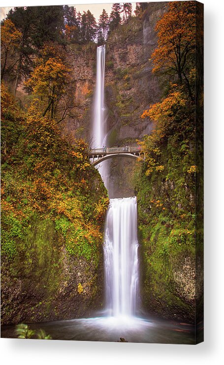 Portland Acrylic Print featuring the photograph Multnomah Falls by Raf Winterpacht